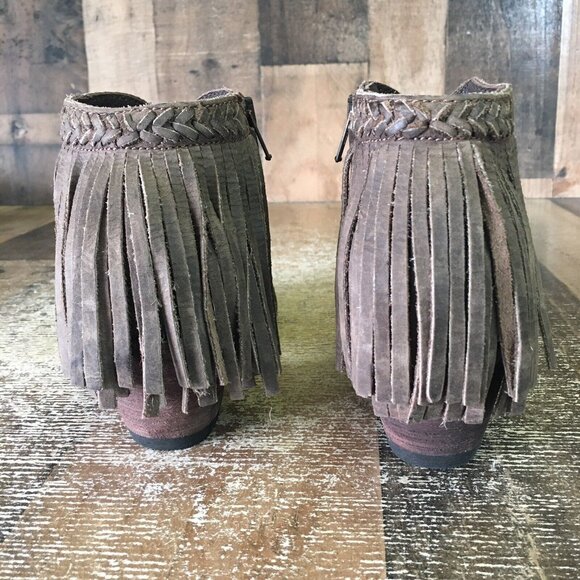 Old Gringo OG Side Zip Tassel Ankle Boots Booties Womens 7 B - Picture 7 of 12